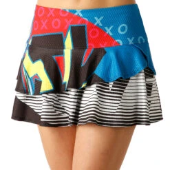 Future Retro Skirt Women - Black, Multicoloured