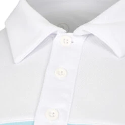 Ocean Block Stripe Tournament Polo Men - White, Blue -Viva Wear Closet Store 00186000 11