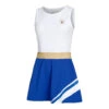 Retro Stripe Champions Dress Women - White, Blue -Viva Wear Closet Store 00268000 000