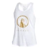 Retro Racerback Tank Top Women - White, Gold -Viva Wear Closet Store 00304000 000
