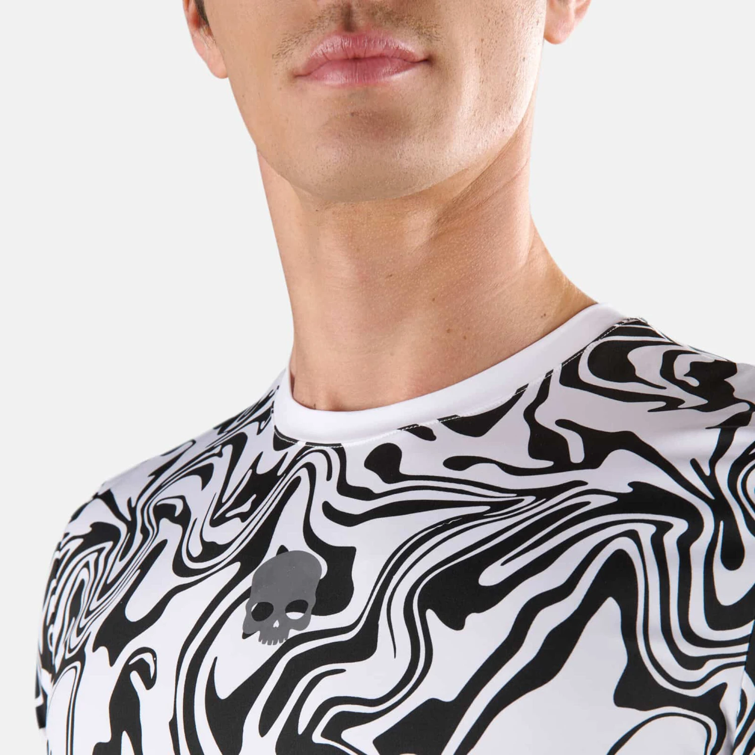 Hydrogen Tech Chrome T-Shirt Men - White, Black 15 Hydrogen Tech Chrome T-Shirt Men - White, Black - Image 13