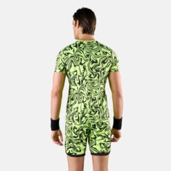 Hydrogen Tech Chrome T-Shirt Men - Yellow, Black -Viva Wear Closet Store 00759000 14