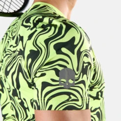 Hydrogen Tech Chrome T-Shirt Men - Yellow, Black -Viva Wear Closet Store 00759000 16