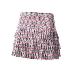 Long Diamond Pleated Skirt Women - Multicoloured