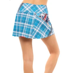 Long Post It Pleated Skirt Women - Blue, Multicoloured -Viva Wear Closet Store 00973000 12