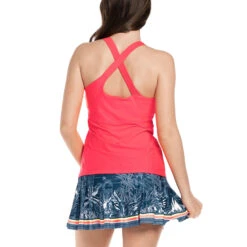 Tripple Strap With Bra Tank Top Women - Coral -Viva Wear Closet Store 01305000 14