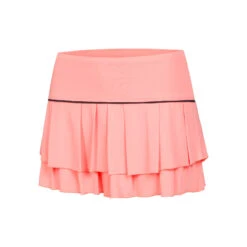 Pleat Tier With Piping Skirt Women - Apricot, Black