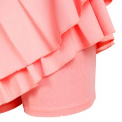 Pleat Tier With Piping Skirt Women - Apricot, Black -Viva Wear Closet Store 01343000 10