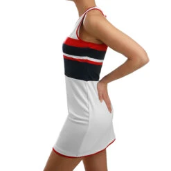 Fila Doro Dress Women - White, Dark Blue -Viva Wear Closet Store 02002000 21