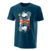 Wilson King Tech T-Shirt Men - Dark Blue, Multicoloured -Viva Wear Closet Store 05020000 000