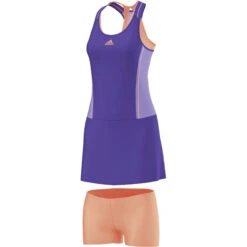 ADIDAS Adizero Australian Open Dress Women - Violet, Orange -Viva Wear Closet Store 07481000 12