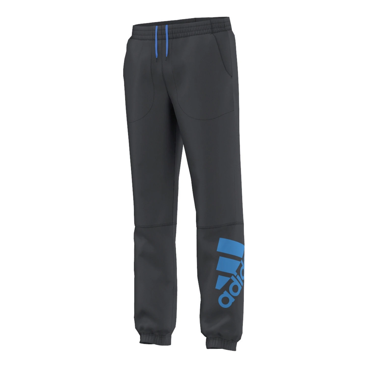 ADIDAS Locker Room Brand Logo Pant Training Pants Boys - Grey, Blue 3 ADIDAS Locker Room Brand Logo Pant Training Pants Boys - Grey, Blue
