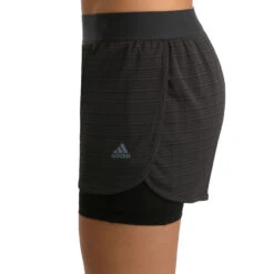 ADIDAS 2in1 Chill Shorts Women - Dark Grey, Grey -Viva Wear Closet Store 11606000 21