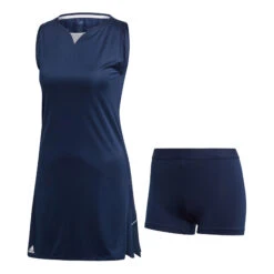 ADIDAS Club Dress Women - Dark Blue, Silver -Viva Wear Closet Store 11632000 000