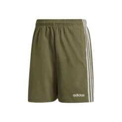 ADIDAS Essentials 3-Stripes Chelsea 7in Shorts Men - Khaki, White -Viva Wear Closet Store 12406000 000