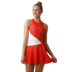 ADIDAS Stella McCartney Dress Women - Red, White -Viva Wear Closet Store 12598000 24