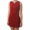 ADIDAS Club Dress Women - Dark Red, White