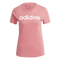 ADIDAS Linear T-Shirt Women - Pink, White