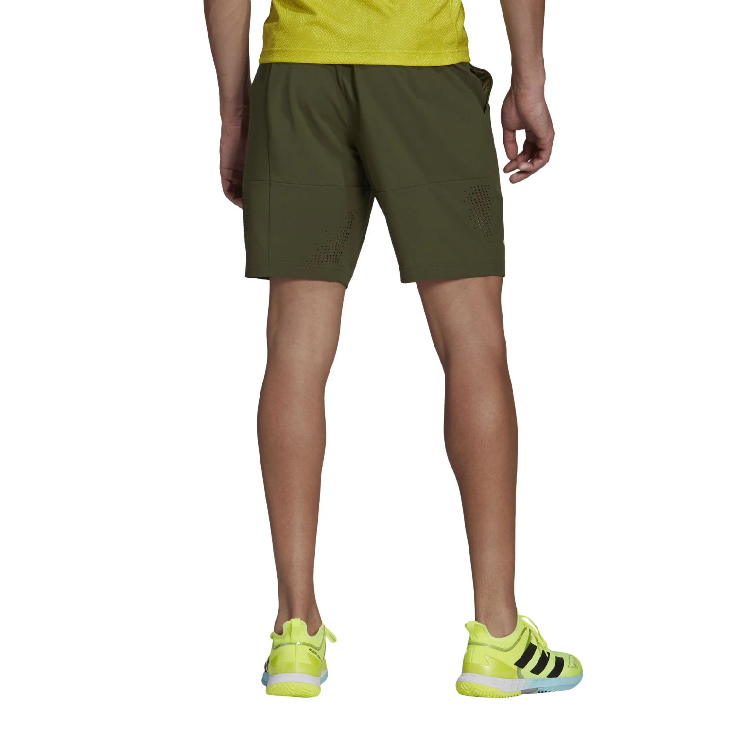 ADIDAS Primeblue Ergo 9in Shorts Men - Olive, Yellow 5 ADIDAS Primeblue Ergo 9in Shorts Men - Olive, Yellow - Image 3
