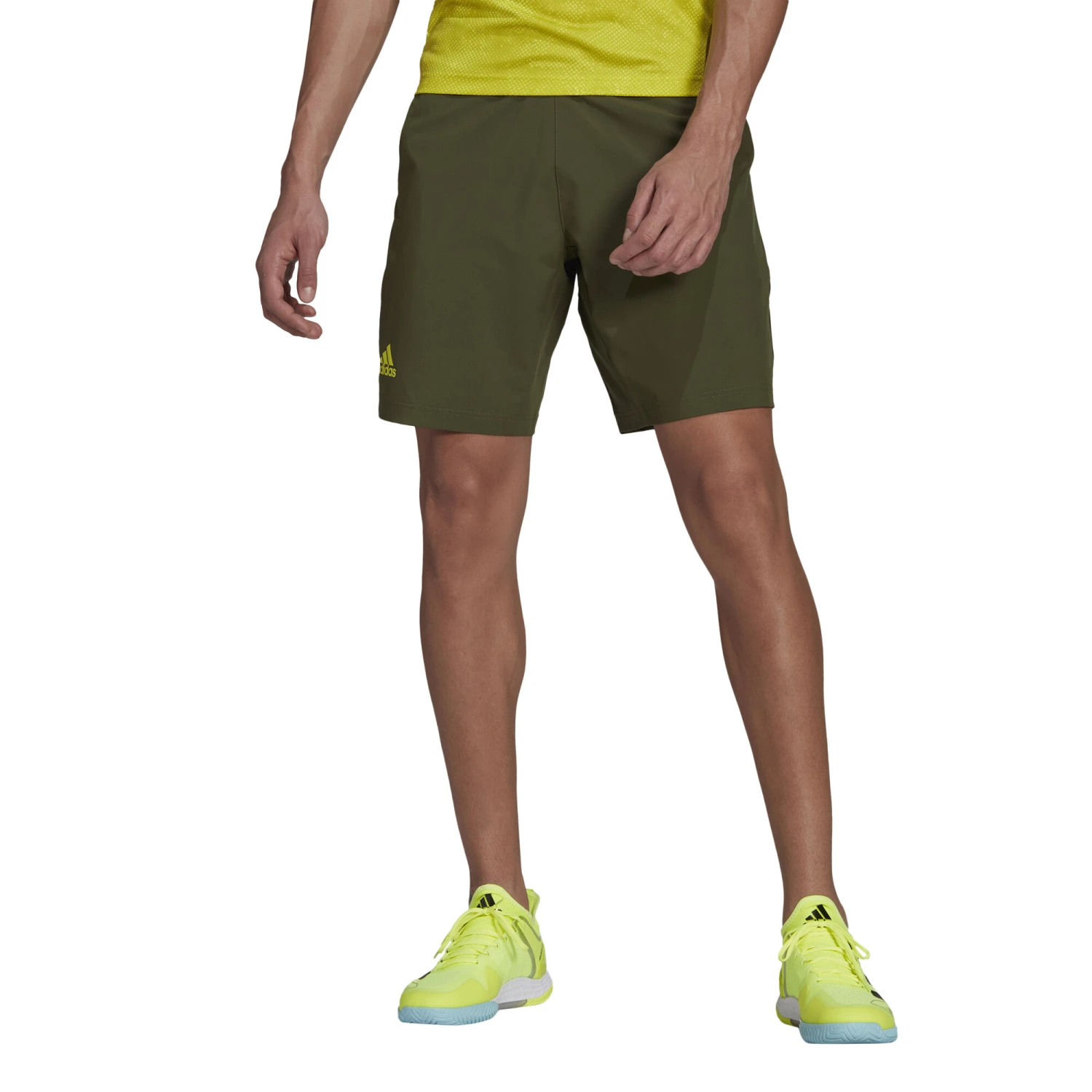 ADIDAS Primeblue Ergo 9in Shorts Men - Olive, Yellow 6 ADIDAS Primeblue Ergo 9in Shorts Men - Olive, Yellow - Image 4