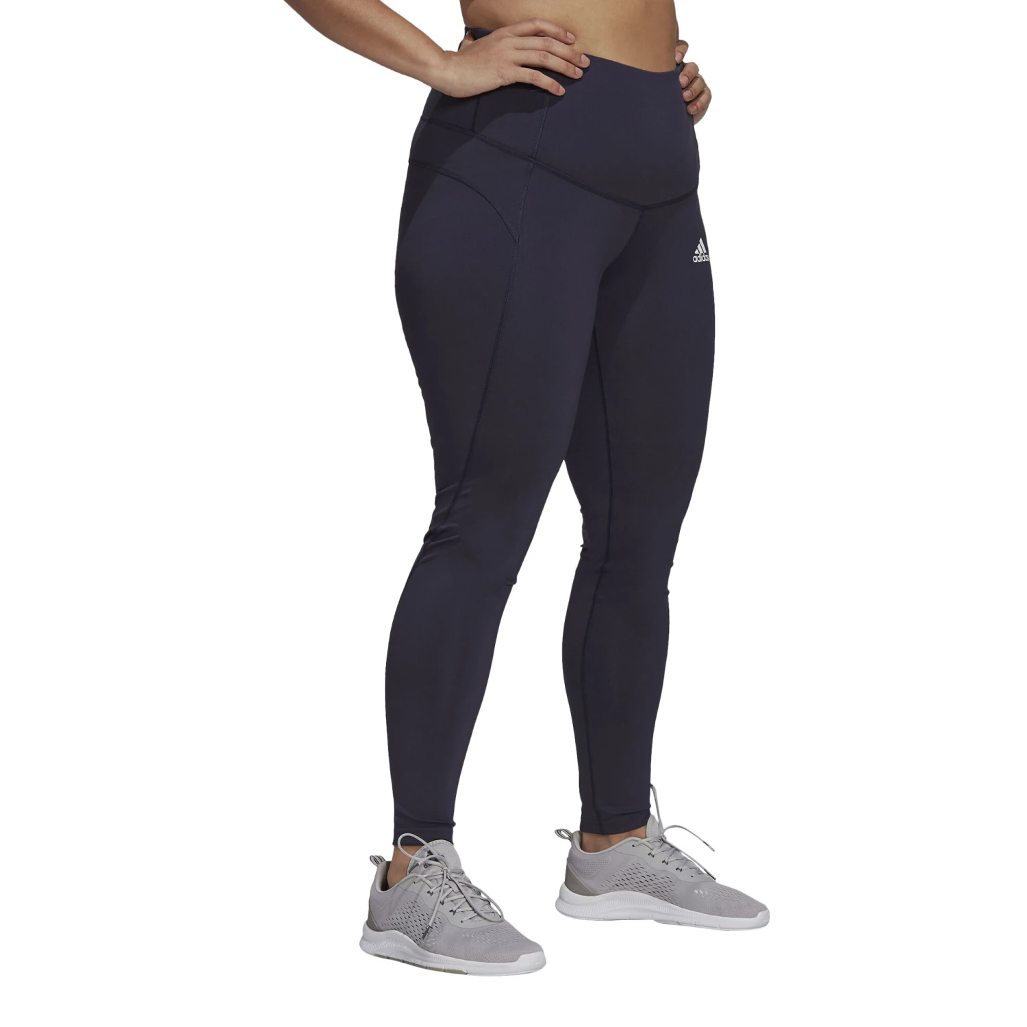 ADIDAS FB Plus Size Tight Women - Dark Blue, White 5 ADIDAS FB Plus Size Tight Women - Dark Blue, White - Image 3