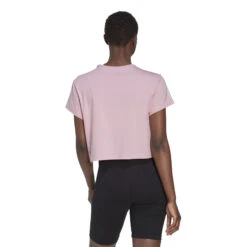 ADIDAS Cotton-Touch Cropped T-Shirt Women - Pink -Viva Wear Closet Store 17392000 14