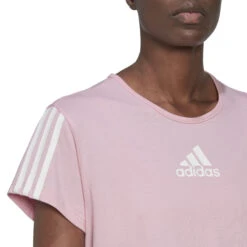 ADIDAS Cotton-Touch Cropped T-Shirt Women - Pink -Viva Wear Closet Store 17392000 16