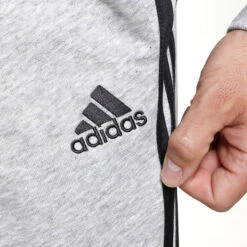 ADIDAS 3 Stripes French Terry Cotton-Touch Training Pants Men - Grey 17 ADIDAS 3 Stripes French Terry Cotton-Touch Training Pants Men - Grey -Viva Wear Closet Store 17431000 15