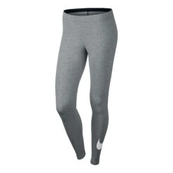 Nike Sportswear Swoosh Tight Women - Grey, White -Viva Wear Closet Store 43837000 12