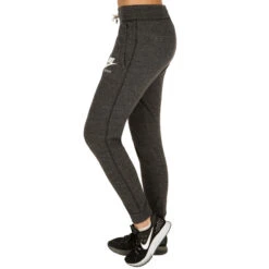 Nike Sportswear Gym Vintage Training Pants Women - Dark Grey, White -Viva Wear Closet Store 45612000 21