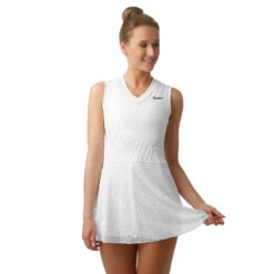 Nike Court Slam Dress Women - White, Black -Viva Wear Closet Store 49529000 24