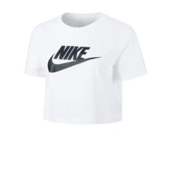 Nike Sportswear Essential Crop T-Shirt Women - White, Black