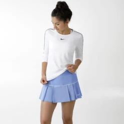 Nike Court Victory Skirt Women - Light Blue, White -Viva Wear Closet Store 50921000 24