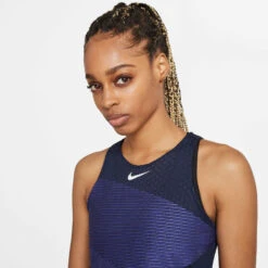 Nike Dri-Fit Advantage Slam Dress Women - Violet, Dark Blue -Viva Wear Closet Store 53196000 15