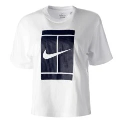 Nike Court Seasonal T-Shirt Women - White, Blue
