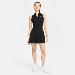 Nike Court Victory Dri-Fit Dress Women - Black -Viva Wear Closet Store 55121000 14