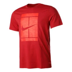 Nike Court Essential T-Shirt Men - Red, Orange