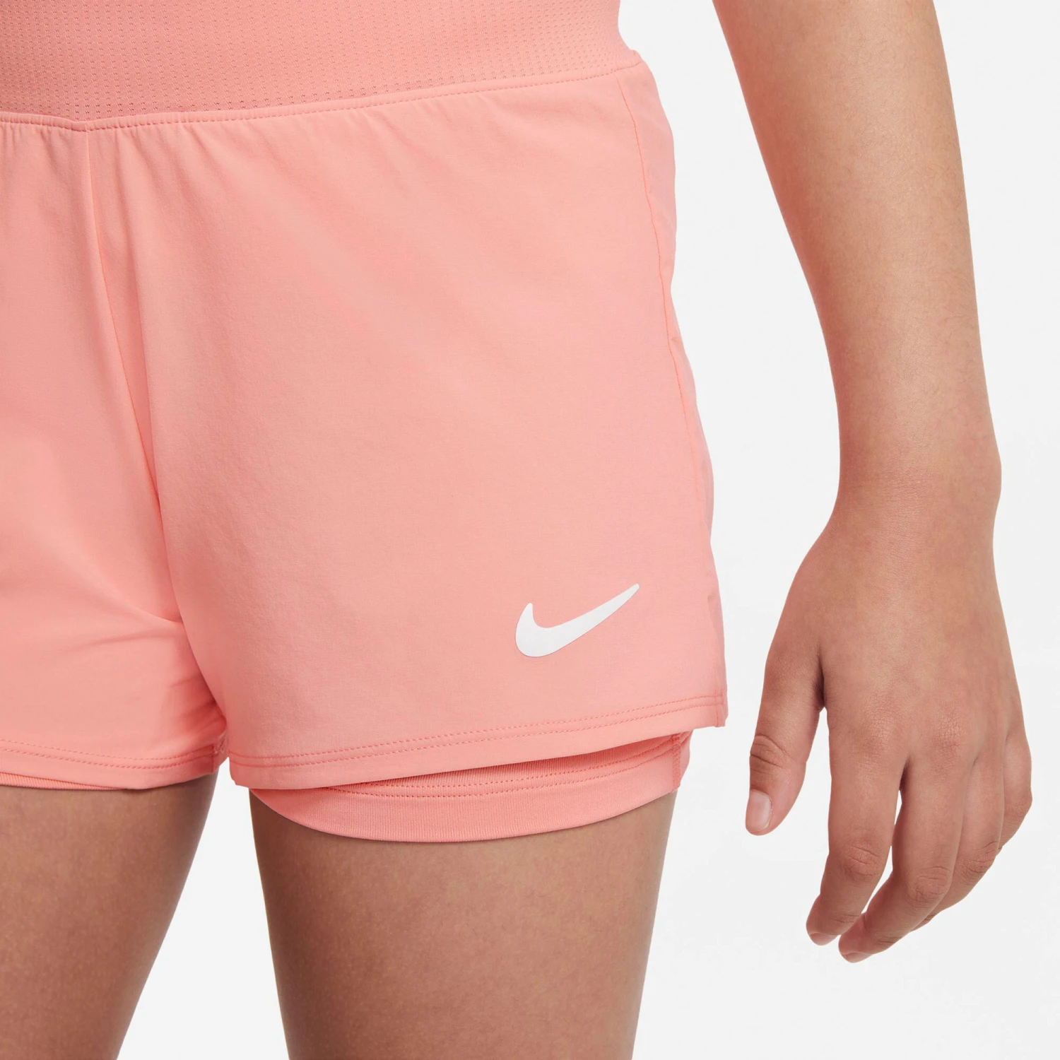 Nike Court Victory Dri-Fit Shorts Girls - Coral 7 Nike Court Victory Dri-Fit Shorts Girls - Coral - Image 5