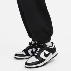 Nike Sportswear Club Fleece Mid-Rise Oversized Training Pants Women - Black -Viva Wear Closet Store 55471000 14