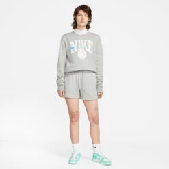 Nike Sportswear Club MR STD Shorts Women - Lightgrey -Viva Wear Closet Store 55475000 17