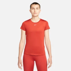 Nike Dri-Fit One Slim T-Shirt Women - Red -Viva Wear Closet Store 55504000 11