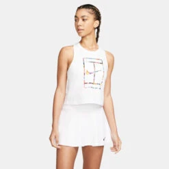 Nike Court Tank Garden Party Tank Top Women - White -Viva Wear Closet Store 55846000 14