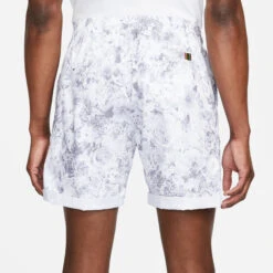 Nike Court Dri-Fit Heritage Printed Shorts Men - White, Grey -Viva Wear Closet Store 55918000 16