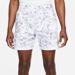 Nike Court Dri-Fit Heritage Printed Shorts Men - White, Grey -Viva Wear Closet Store 55918000 17