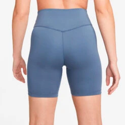 Nike Dri-Fit One MR 7in Ball Shorts Women - Blue -Viva Wear Closet Store 56673000 14