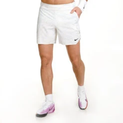 Nike Dri-Fit Court Slam MB Shorts Men - White -Viva Wear Closet Store 56777000 0 5