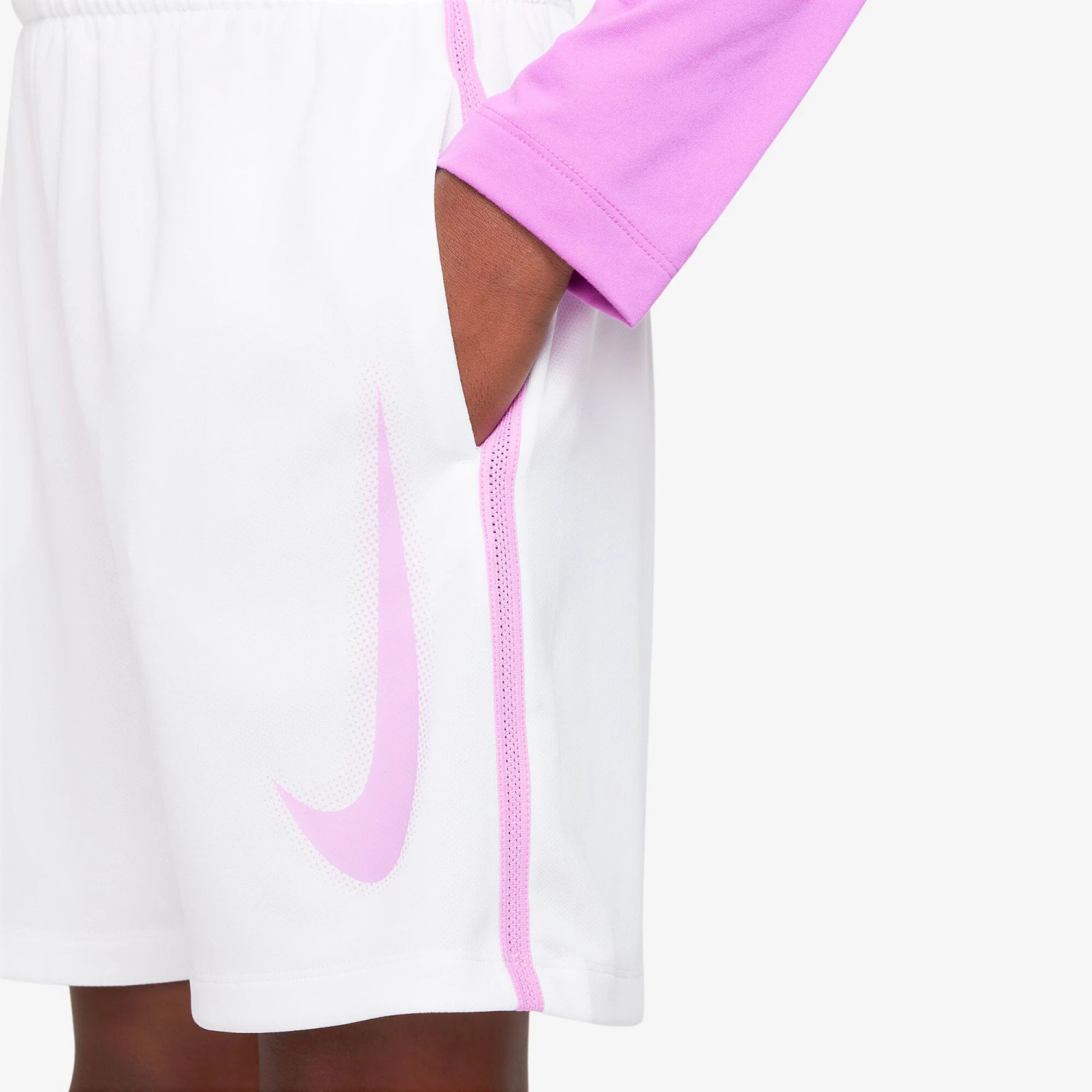 Nike Dri-Fit Graphic Shorts Boys - White, Violet 10 Nike Dri-Fit Graphic Shorts Boys - White, Violet - Image 8