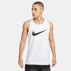Nike New Sportswear Icon Swoosh Tank Top Men - White -Viva Wear Closet Store 57110000 13