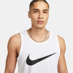 Nike New Sportswear Icon Swoosh Tank Top Men - White -Viva Wear Closet Store 57110000 16
